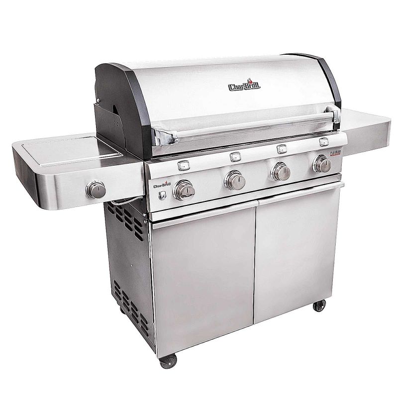 Gratar pe gaz din otel inoxidabil non-magnetic Char-Broil Platinum 4400S 140867, 4 arzatoare din inox, TRU-Infrared - 1