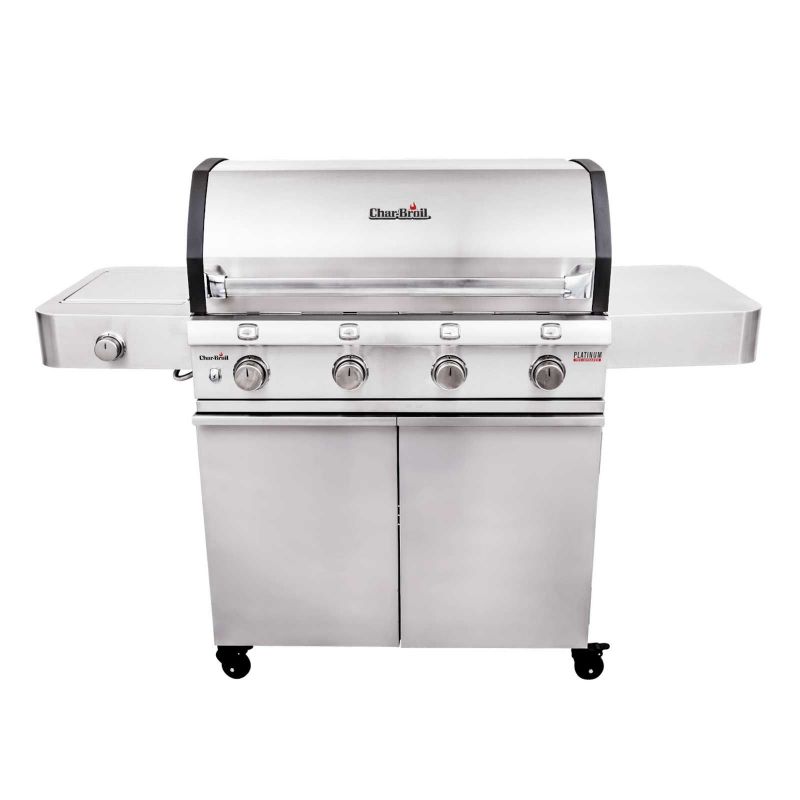 Gratar pe gaz din otel inoxidabil non-magnetic Char-Broil Platinum 4400S 140867, 4 arzatoare din inox, TRU-Infrared - 4