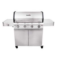 Gratar pe gaz din otel inoxidabil non-magnetic Char-Broil Platinum 4400S 140867, 4 arzatoare din inox, TRU-Infrared - 4