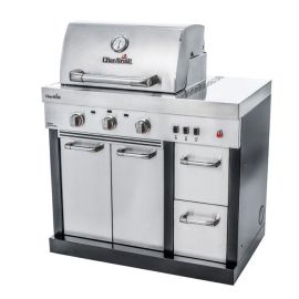 Bucatarie exterioara modulara Char-Broil Ultimate 3200 140906 TRU-Infrared gratar pe gaz 3 arzatoare inox non-magnetic - 1