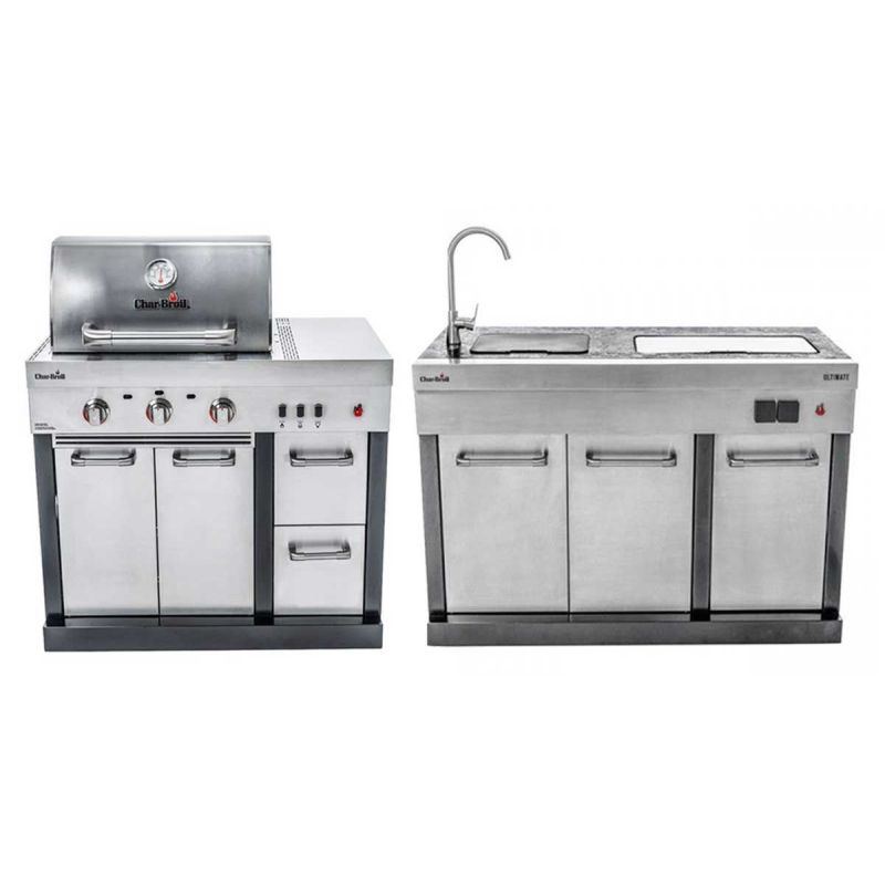 Bucatarie exterioara modulara Char-Broil Ultimate Entertainment gratar + chiuveta 140906-140905 - 1 Bucatarie exterioara modulara Char-Broil Ultimate Entertainment gratar + chiuveta 140906-140905 - 1