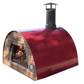Cuptor traditional pe lemne Maximus rosu - 1