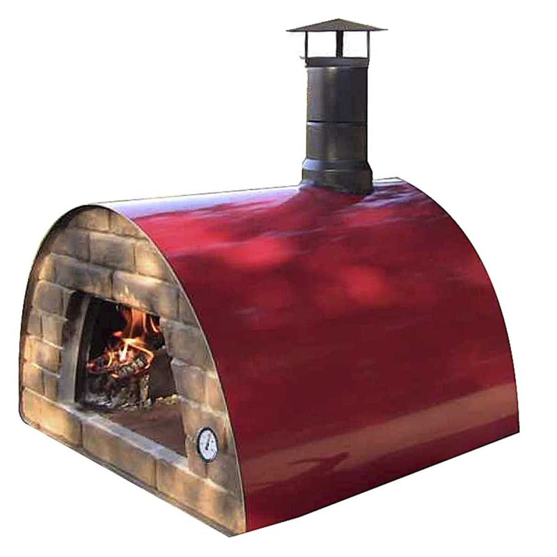 Cuptor traditional pe lemne Maximus rosu - 1 Cuptor traditional pe lemne Maximus rosu - 1