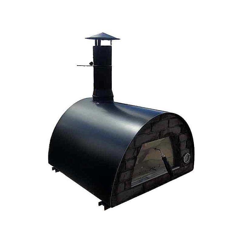 Cuptor traditional pentru pizza pe lemne Maximus negru - 1 Cuptor traditional pentru pizza pe lemne Maximus negru - 1