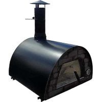Cuptor traditional pentru pizza pe lemne Maximus negru - 1