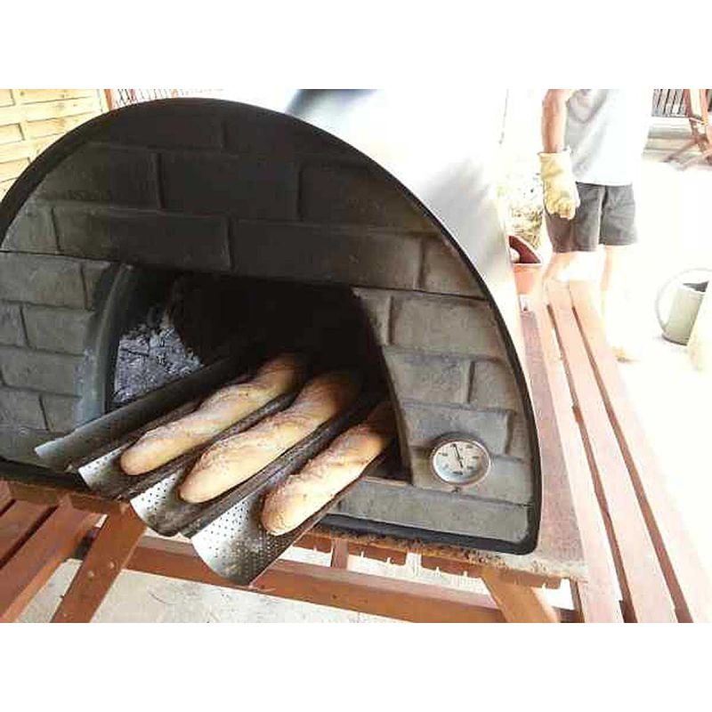 Cuptor traditional pentru pizza pe lemne Maximus negru - 24