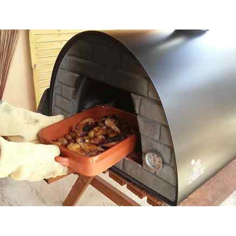 Cuptor traditional pentru pizza pe lemne Maximus negru - 33