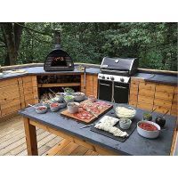 Cuptor traditional pentru pizza pe lemne Maximus negru - 2