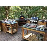 Cuptor traditional pentru pizza pe lemne Maximus negru - 3