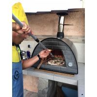 Cuptor traditional pentru pizza pe lemne Maximus negru - 12