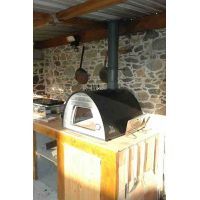 Cuptor traditional pentru pizza pe lemne Maximus negru - 6