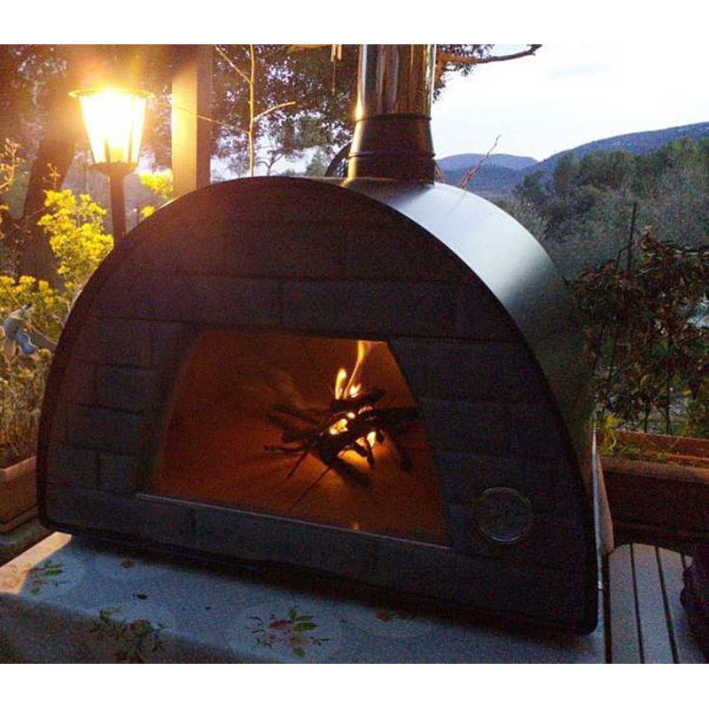Cuptor traditional pentru pizza pe lemne Maximus negru - 7
