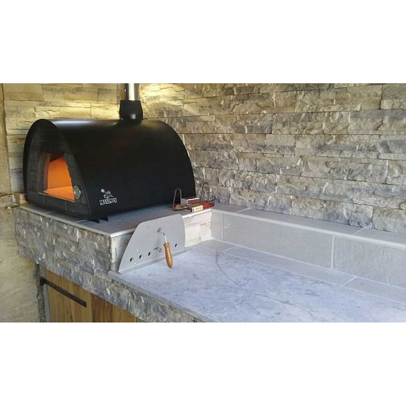 Cuptor traditional pentru pizza pe lemne Maximus negru - 5