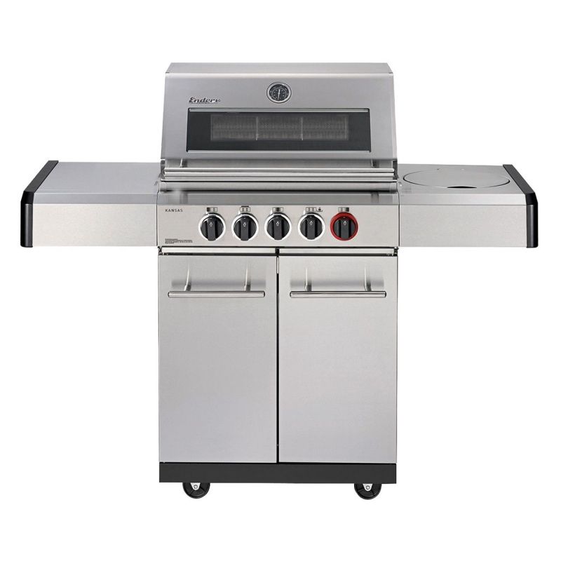 Gratar pe gaz, 3 arzatoare inox, arzator infrarosu, grile fonta, Enders Kansas Pro 3 SIK Turbo 8709 - 1 Gratar pe gaz, 3 arzatoare inox, arzator infrarosu, grile fonta, Enders Kansas Pro 3 SIK Turbo 8709 - 1