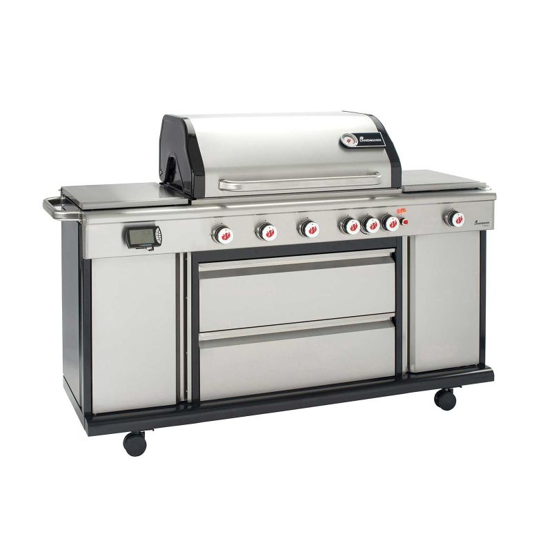 Bucatarie pe gaz Landmann 12973 Triton maxX PTS 6.1+, 4 arzatoare inox, 2 infrarosu - 1 Bucatarie pe gaz Landmann 12973 Triton maxX PTS 6.1+, 4 arzatoare inox, 2 infrarosu - 1
