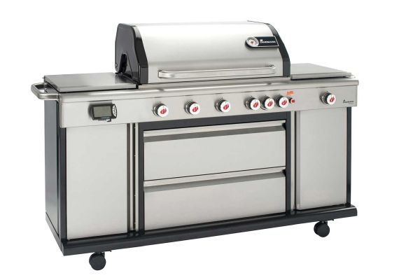 Bucatarie pe gaz Landmann 12973 Triton maxX PTS 6.1+, 4 arzatoare inox, 2 infrarosu - 1 Bucatarie pe gaz Landmann 12973 Triton maxX PTS 6.1+, 4 arzatoare inox, 2 infrarosu - 1