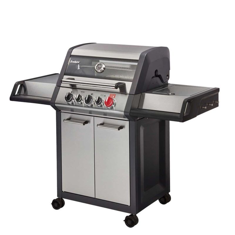 Gratar pe gaz, 3 arzatoare inox, arzator infrarosu, grile fonta, Enders Monroe Pro 3 SIK Turbo 83766 - 1 Gratar pe gaz, 3 arzatoare inox, arzator infrarosu, grile fonta, Enders Monroe Pro 3 SIK Turbo 83766 - 1