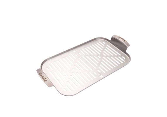 Tava din inox tip grill pentru gratar 22 x 42,5 x 2 cm Char-Broil 140015 - 1 Tava din inox tip grill pentru gratar 22 x 42,5 x 2 cm Char-Broil 140015 - 1