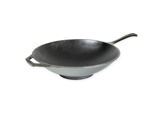 Tigaie Wok din fonta cu manere Chef Collection Lodge 30 cm L-C12SF - 1 Tigaie Wok din fonta cu manere Chef Collection Lodge 30 cm L-C12SF - 1