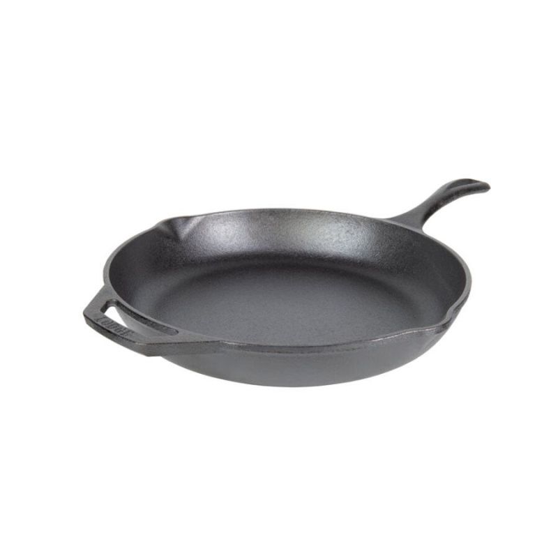 Tigaie adanca rotunda din fonta cu maner Chef Collection Lodge 30 cm L-C12SK - 1