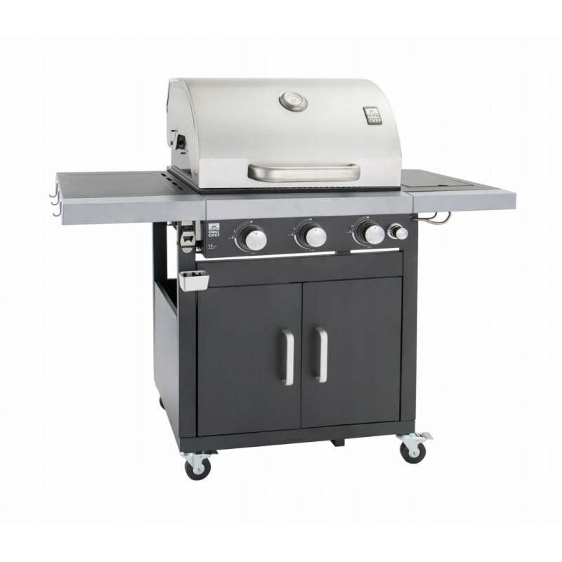 Gratar pe gaz cu 3+1 arzatoare, gratare din fonta, Grill Chef Landmann 12251 - 1 Gratar pe gaz cu 3+1 arzatoare, gratare din fonta, Grill Chef Landmann 12251 - 1
