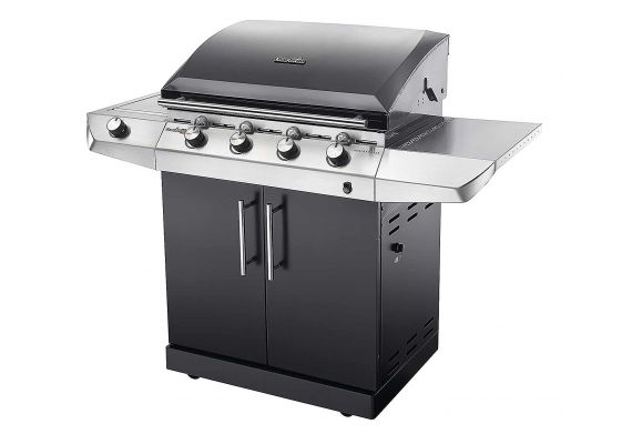 Gratar pe gaz cu 4 arzatoare din inox, TRU-Infrared, gratare din fonta, Char-Broil Performance T47G Black 140712 - 1 Gratar pe gaz cu 4 arzatoare din inox, TRU-Infrared, gratare din fonta, Char-Broil Performance T47G Black 140712 - 1