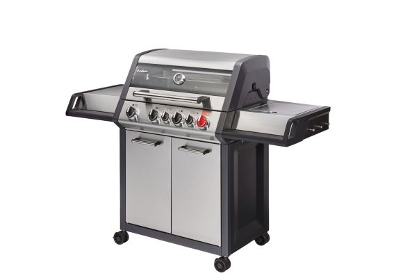 Gratar pe gaz, 4 arzatoare inox, arzator infrarosu, grile fonta, Enders Monroe Pro 4 SIK Turbo 83786 - 1 Gratar pe gaz, 4 arzatoare inox, arzator infrarosu, grile fonta, Enders Monroe Pro 4 SIK Turbo 83786 - 1