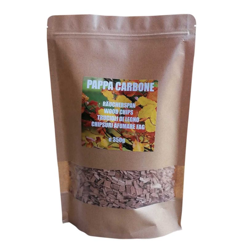 Aschii afumare lemn de fag marimea 3 Pappa Carbone FAGCLASS3 350 grame - 1