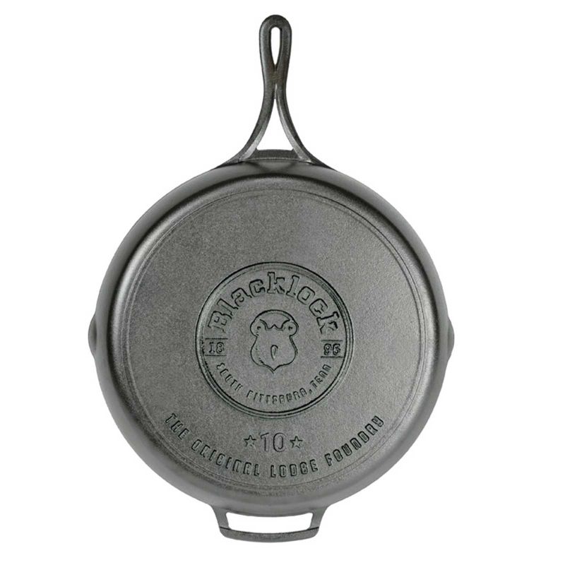 Tigaie adanca rotunda din fonta cu maner triplu asezonata Lodge Blacklock 37 cm L-BL10SK - 4
