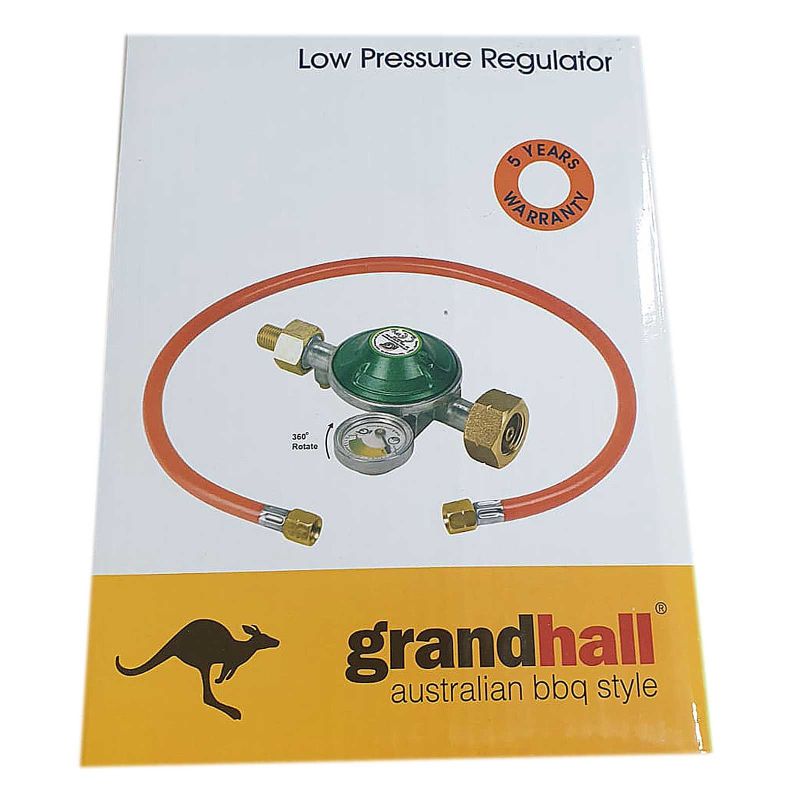 Set regulator gaz de presiune cu furtun si manometru Grandhall A00080040T - 13