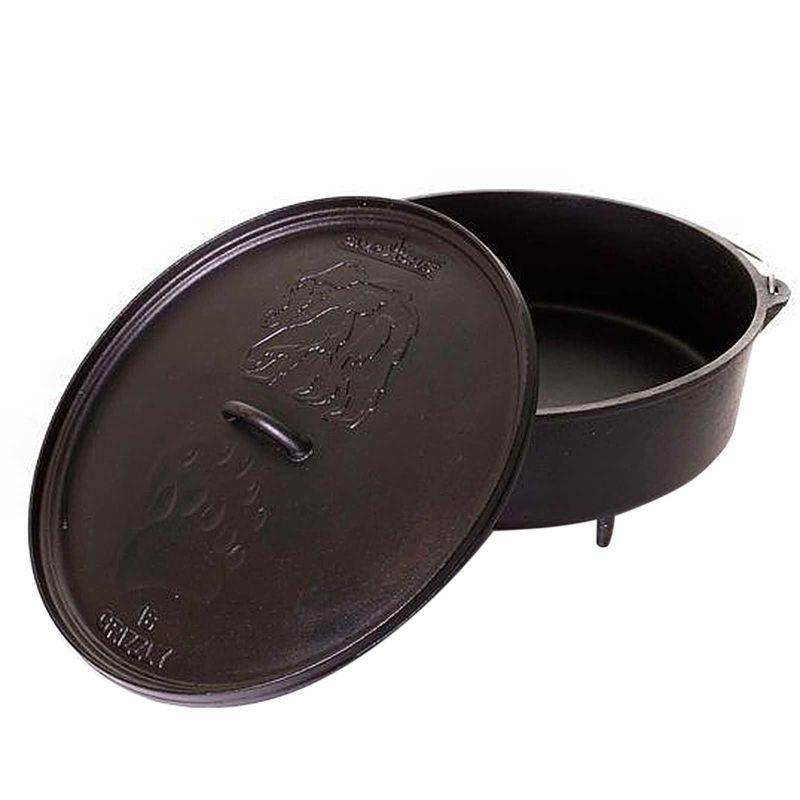 Ceaun din fonta cu capac - cuptor olandez Camp Chef 41 cm 11 litri CC-SDO16 - 1 Ceaun din fonta cu capac - cuptor olandez Camp Chef 41 cm 11 litri CC-SDO16 - 1
