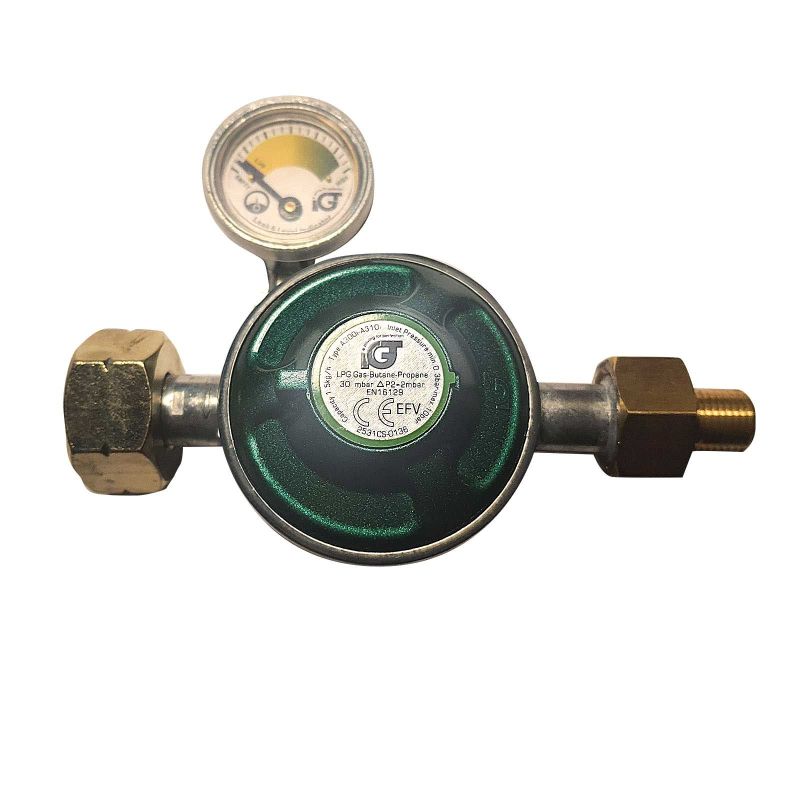Set regulator gaz de presiune cu furtun si manometru Grandhall A00080040T - 8