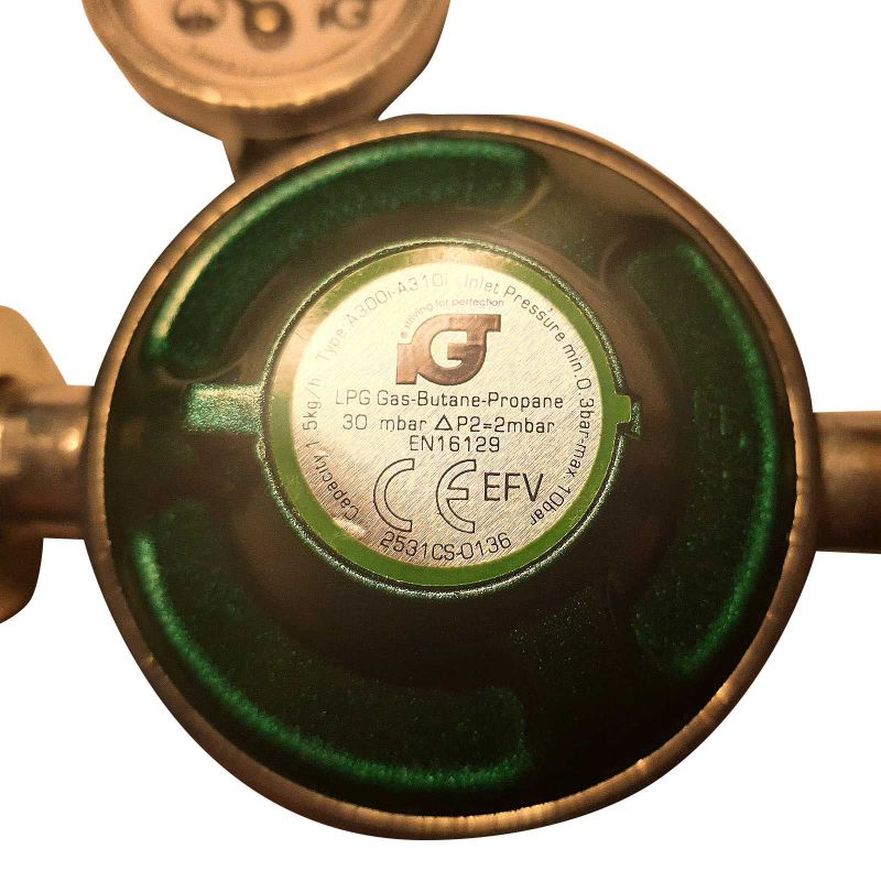 Set regulator gaz de presiune cu furtun si manometru Grandhall A00080040T - 3