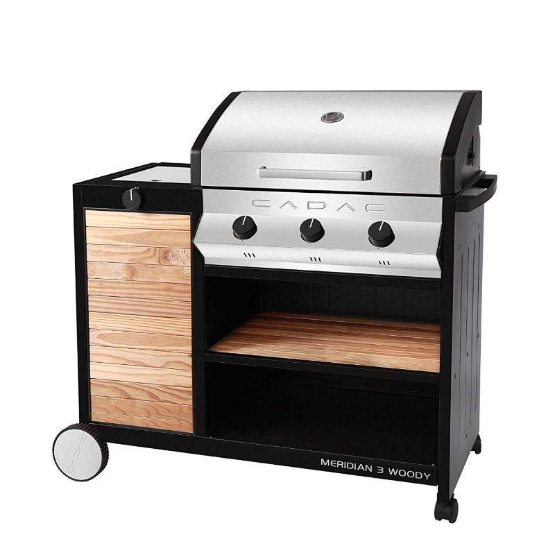 Gratar pe gaz din inox Cadac Meridian Woody 3 arzatoare 20163-33-01-EF - 1 Gratar pe gaz din inox Cadac Meridian Woody 3 arzatoare 20163-33-01-EF - 1