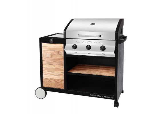 Gratar pe gaz din inox Cadac Meridian Woody 3 arzatoare 20163-33-01-EF - 1 Gratar pe gaz din inox Cadac Meridian Woody 3 arzatoare 20163-33-01-EF - 1