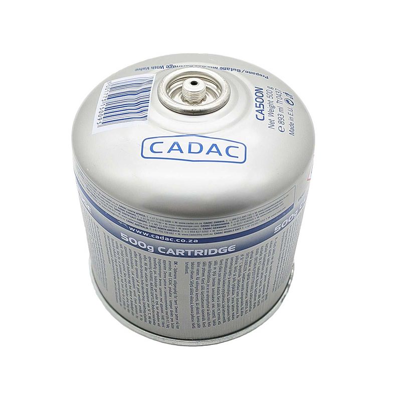 Cartus de gaz cu filet si valva pentru arzator 500 g Cadac CA500-N - 1