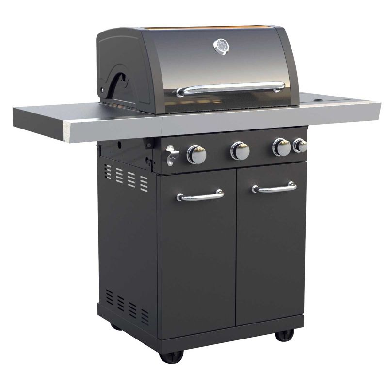 Gratar pe gaz cu 3+1 arzatoare, gratare din inox, Grill Chef Landmann 12907 - 1 Gratar pe gaz cu 3+1 arzatoare, gratare din inox, Grill Chef Landmann 12907 - 1