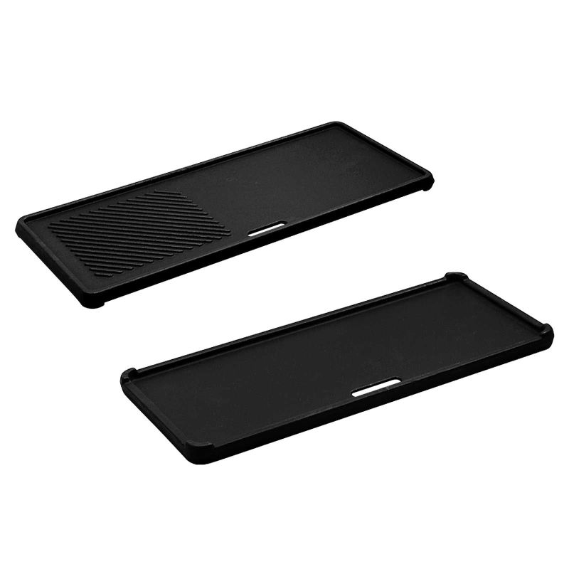 Plita din fonta cu 2 fete neteda si grill 43 x 20,5 cm pentru gratar Monroe Pro 3 Enders 7882 - 1 Plita din fonta cu 2 fete neteda si grill 43 x 20,5 cm pentru gratar Monroe Pro 3 Enders 7882 - 1