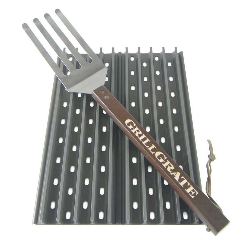 Set 2 grile pentru gratar de 41,5 x 13 cm si spatula GrillGrate WGG16.25K - 1