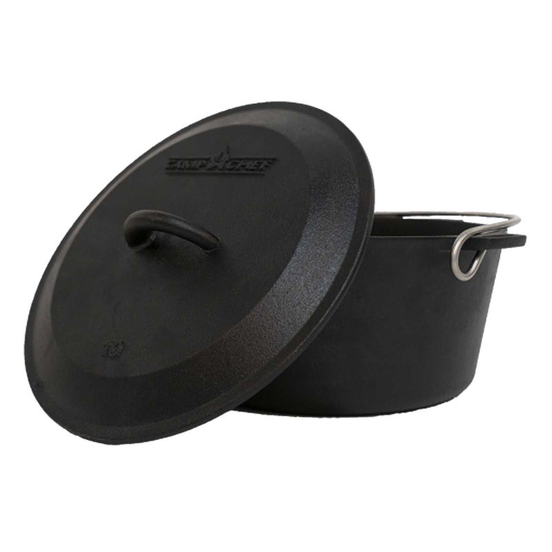 Ceaun din fonta cu capac - cuptor olandez Camp Chef 25 cm 4,7 litri CC-C10EU - 1 Ceaun din fonta cu capac - cuptor olandez Camp Chef 25 cm 4,7 litri CC-C10EU - 1