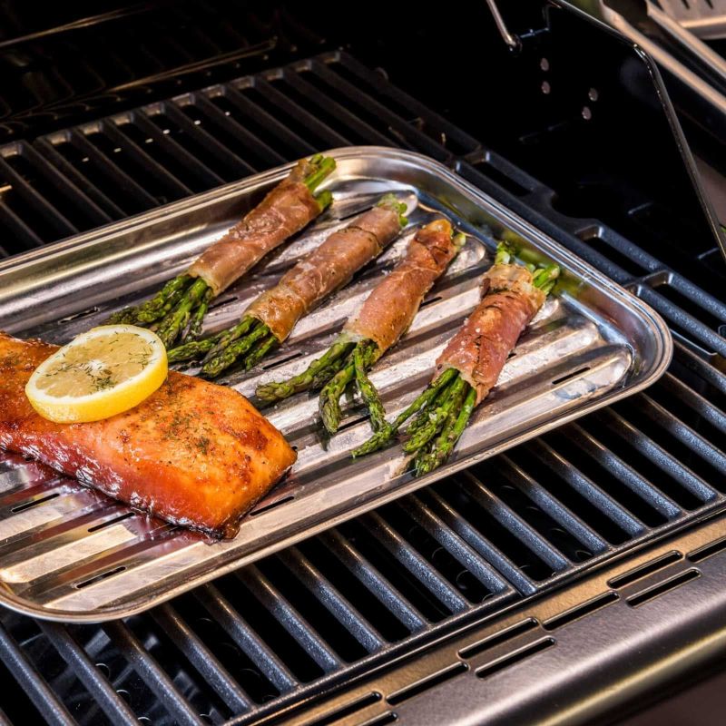 Tava din inox pentru gratar 34 x 24 x 2 cm Char-Broil 140582 - 6