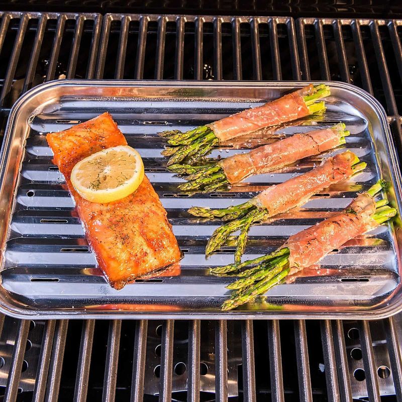 Tava din inox pentru gratar 34 x 24 x 2 cm Char-Broil 140582 - 7