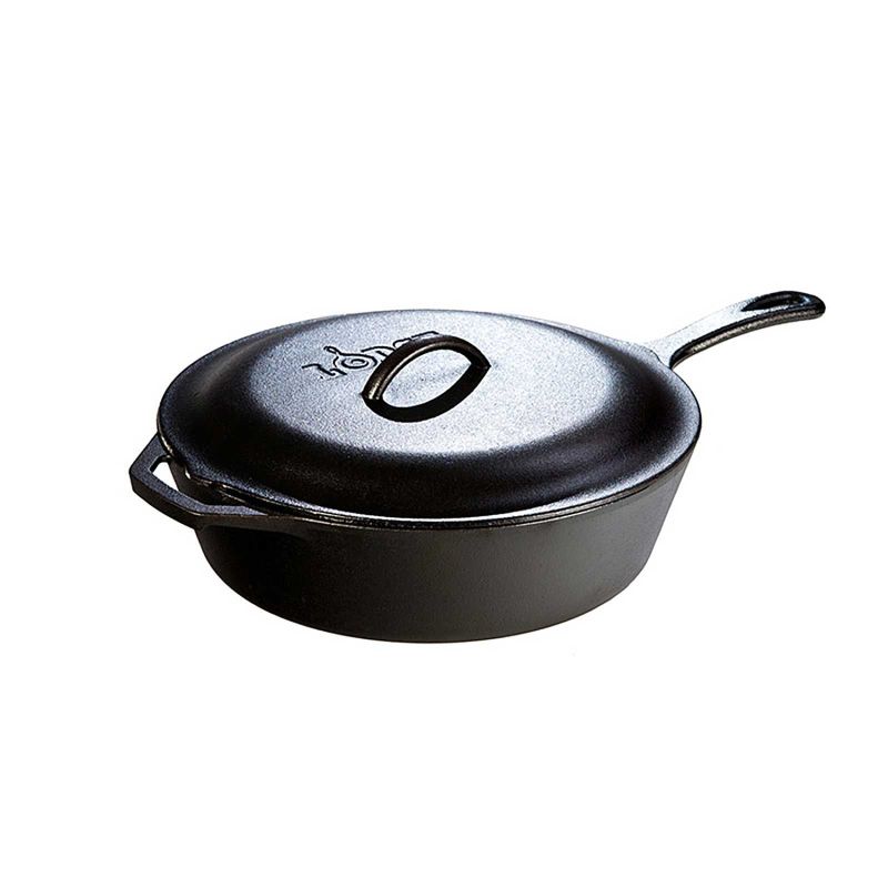 Set tigaie inalta rotunda si capac din fonta cu maner Lodge 30,5 cm L-10CF3 - 1 Set tigaie inalta rotunda si capac din fonta cu maner Lodge 30,5 cm L-10CF3 - 1