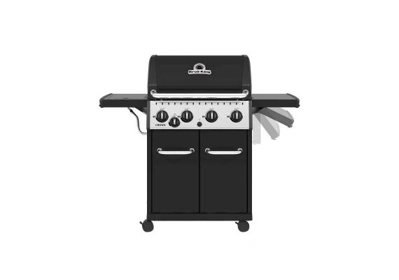 Gratar pe gaz Broil King Crown 440, 4 arzatoare din inox, gratare din fonta - 1 Gratar pe gaz Broil King Crown 440, 4 arzatoare din inox, gratare din fonta - 1