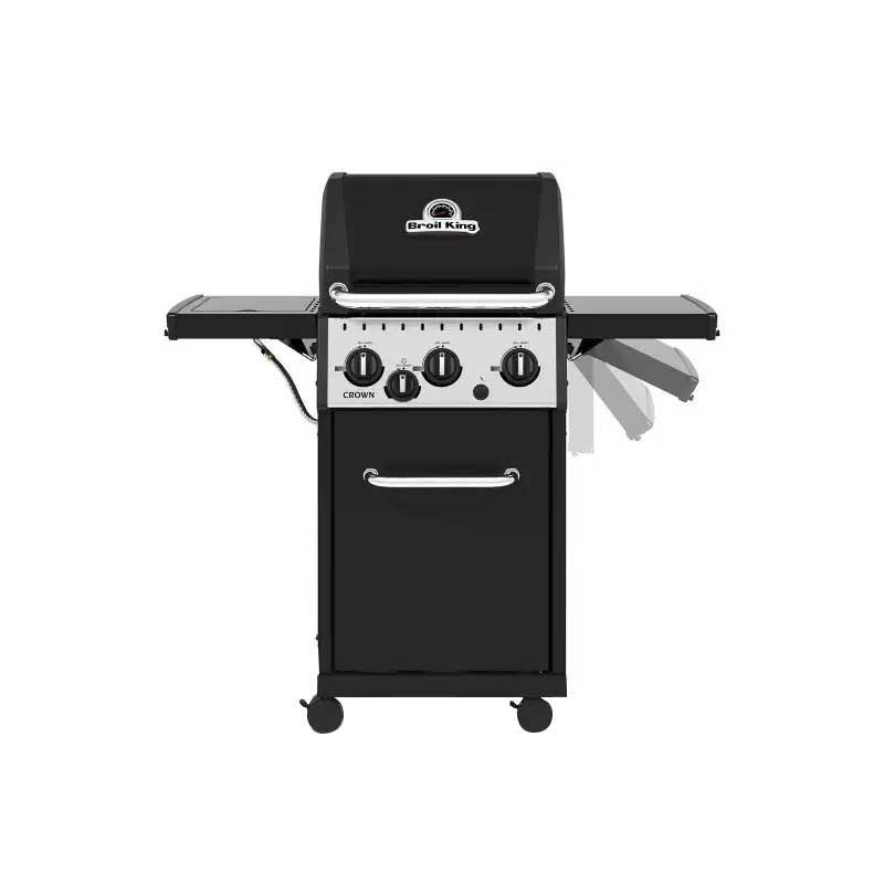 Gratar pe gaz Broil King Crown 340, 3 arzatoare din inox, gratare din fonta - 1