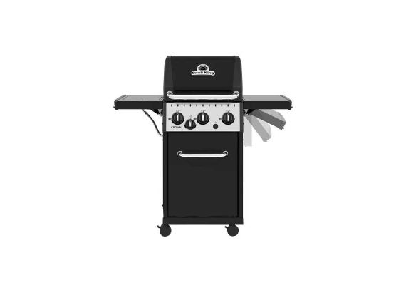 Gratar pe gaz Broil King Crown 340, 3 arzatoare din inox, gratare din fonta - 1 Gratar pe gaz Broil King Crown 340, 3 arzatoare din inox, gratare din fonta - 1