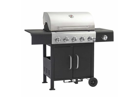 Gratar pe gaz cu 5+1 arzatoare, gratar din fonta, sistem PTS, husa inclusa, Grill Chef Landmann Trendy 12232 - 1 Gratar pe gaz cu 5+1 arzatoare, gratar din fonta, sistem PTS, husa inclusa, Grill Chef Landmann Trendy 12232 - 1