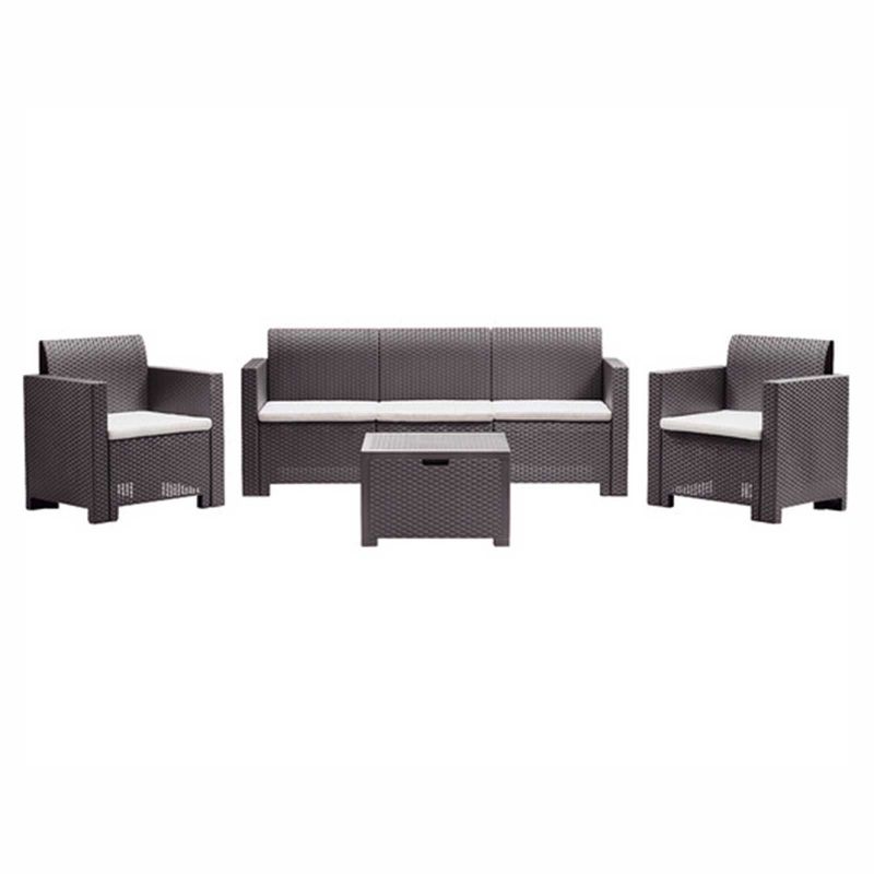 Mobilier gradina si terasa Bica set Nebraska 3, canapea 3 locuri, 2 fotolii, masuta cu depozitare, perne incluse RES02-9068.3 - Mobilier gradina si terasa Bica set Nebraska 3, canapea 3 locuri, 2 fotolii, masuta cu depozitare, perne incluse RES02-9068.3 -