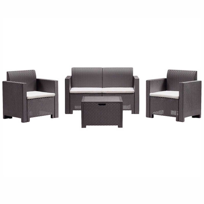 Mobilier gradina si terasa Bica set Nebraska 2, canapea 2 locuri, 2 fotolii, masuta cu depozitare, perne incluse 9067.3 - 1 Mobilier gradina si terasa Bica set Nebraska 2, canapea 2 locuri, 2 fotolii, masuta cu depozitare, perne incluse 9067.3 - 1