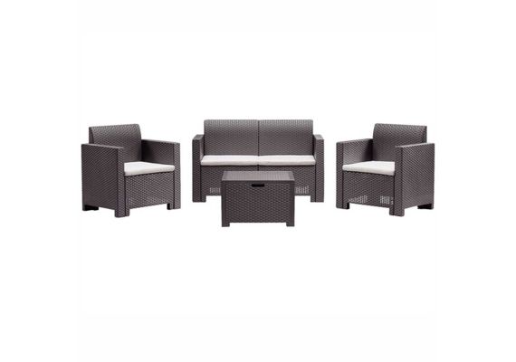 Mobilier gradina si terasa Bica set Nebraska 2, canapea 2 locuri, 2 fotolii, masuta cu depozitare, perne incluse 9067.3 - 1 Mobilier gradina si terasa Bica set Nebraska 2, canapea 2 locuri, 2 fotolii, masuta cu depozitare, perne incluse 9067.3 - 1